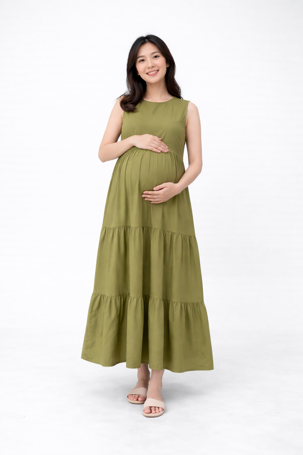 Rayon Ruffle Maxi