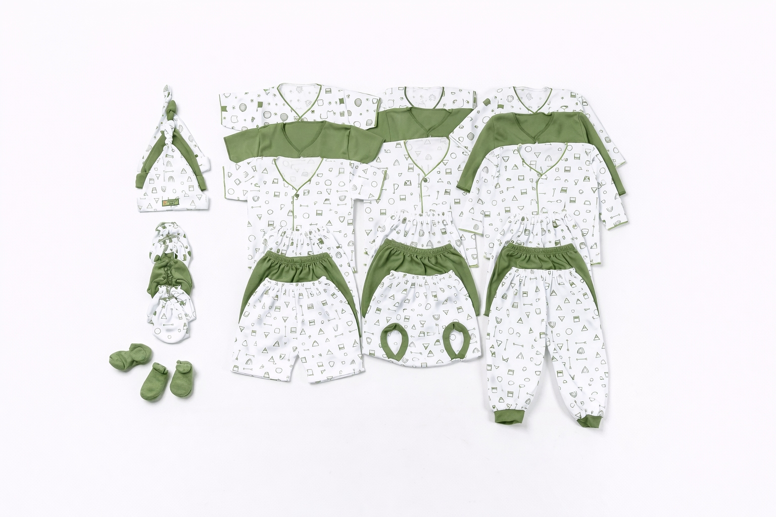 33 Pcs - Hijau