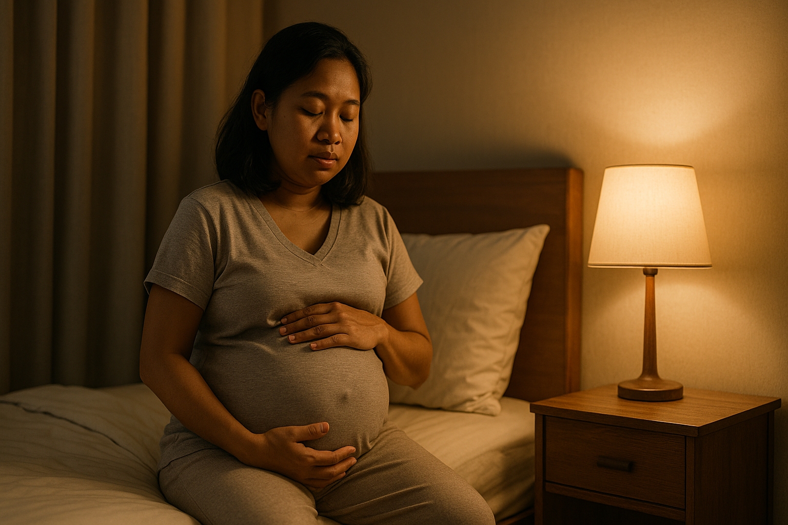 Perut Terasa Berat di Malam Hari Saat Hamil Ini Penyebab dan Cara Mengatasinya, Bumil Wajib Tahu!